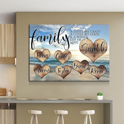 Personalized Family Love Premium Canvas V2