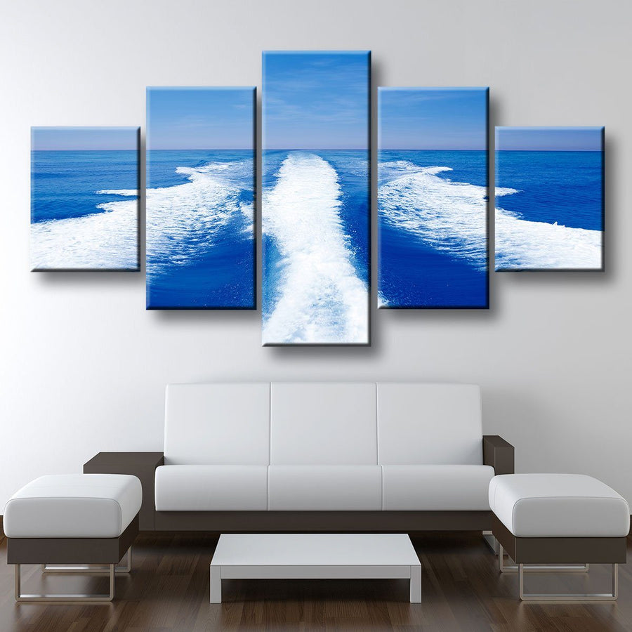 Boat Wake - Amazing Canvas Prints