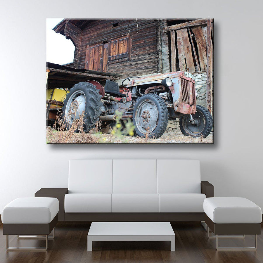 Old Abandoned Tractor - Amazing Canvas Prints