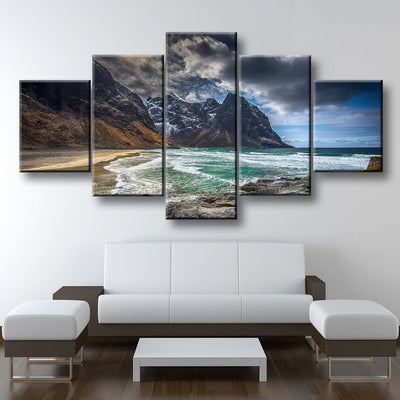Ocean Side Lofoten Norway - Amazing Canvas Prints