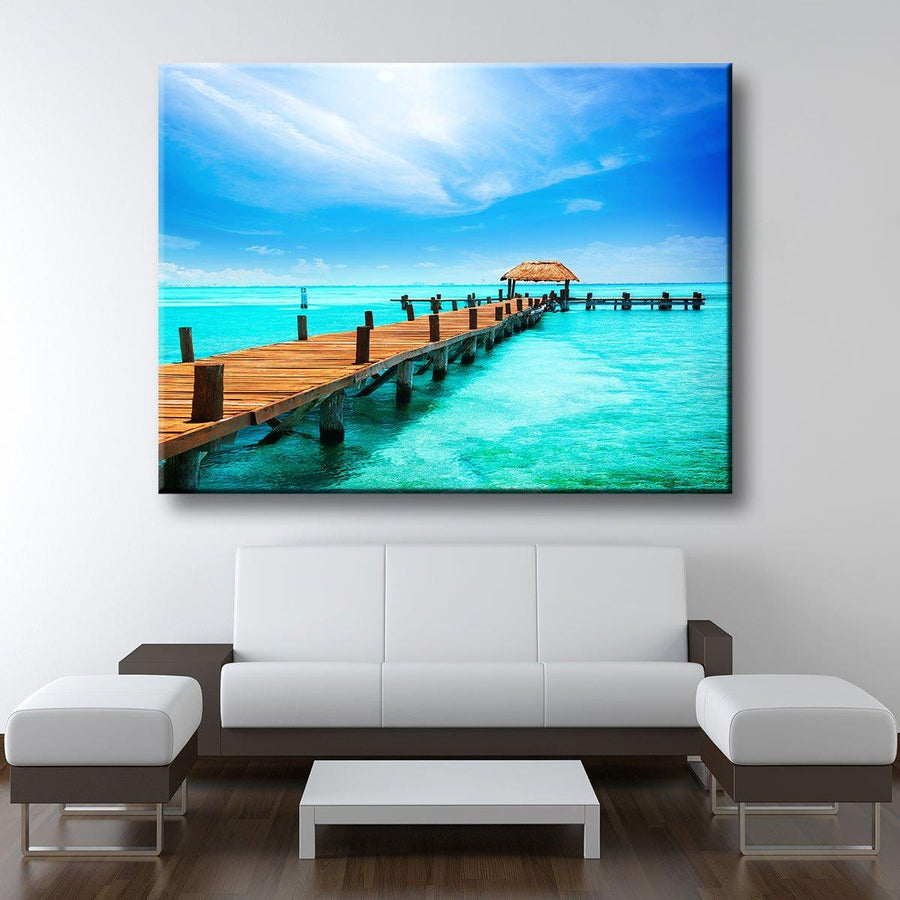 Pier By The Sea - Amazing Canvas Prints