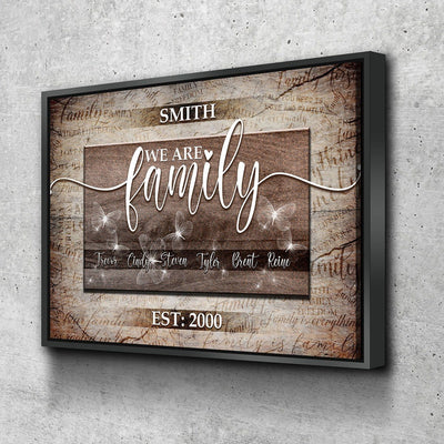 We Are Family Personalized Premium Canvas - Amazing Canvas Prints