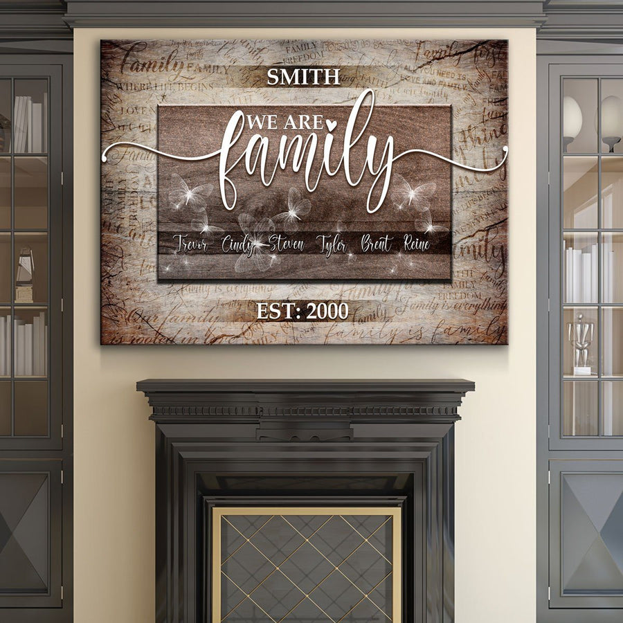 We Are Family Personalized Premium Canvas - Amazing Canvas Prints