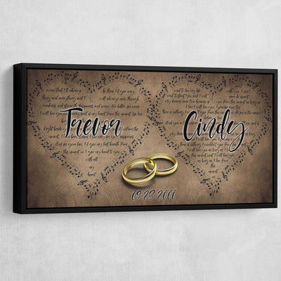 Personalized Couples Wedding Canvas - Amazing Canvas Prints